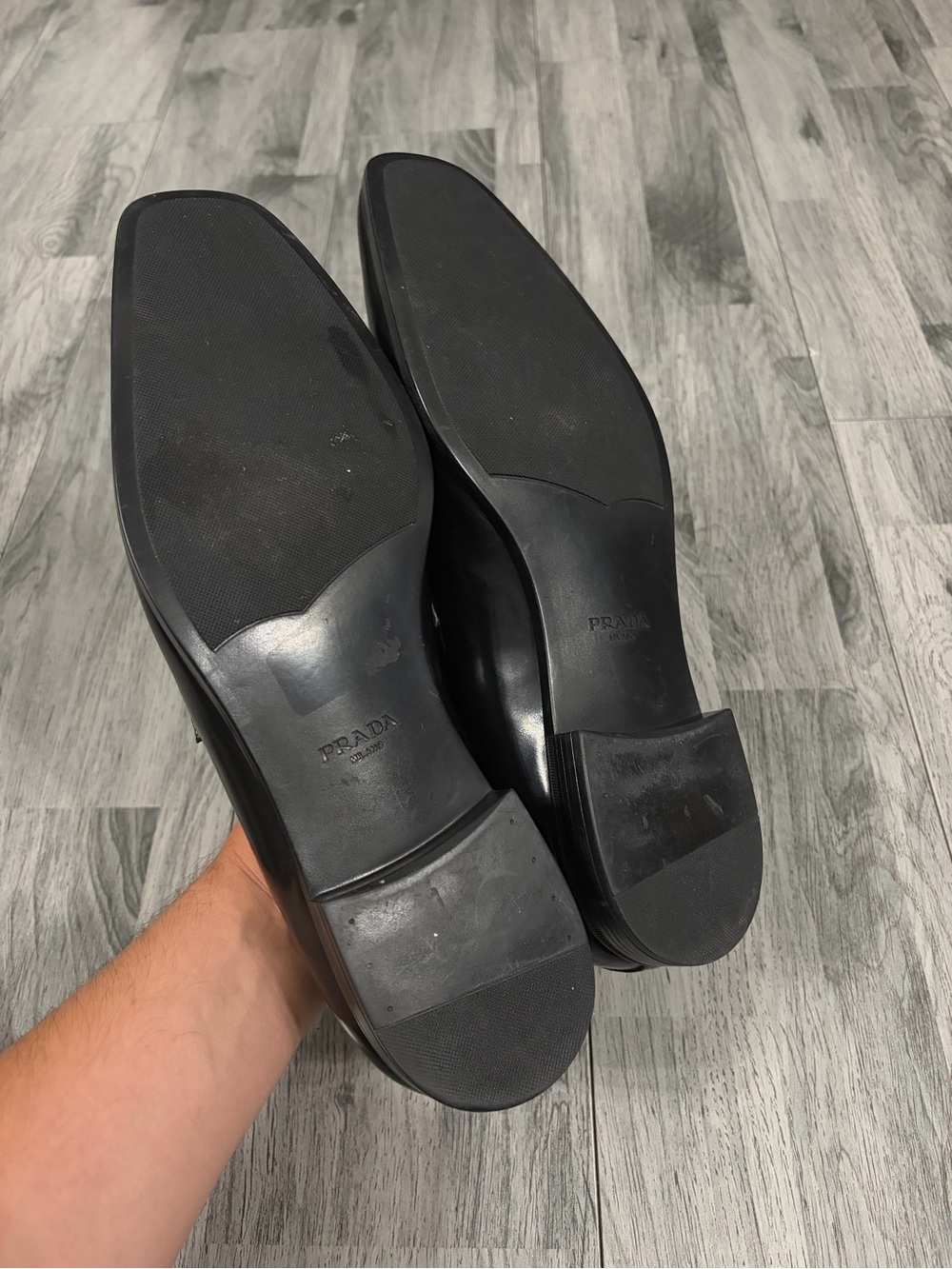 Prada Black Leather Penny Loafers - Picture 9 of 11